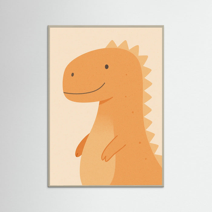 Grey Wood Green Dinosaur