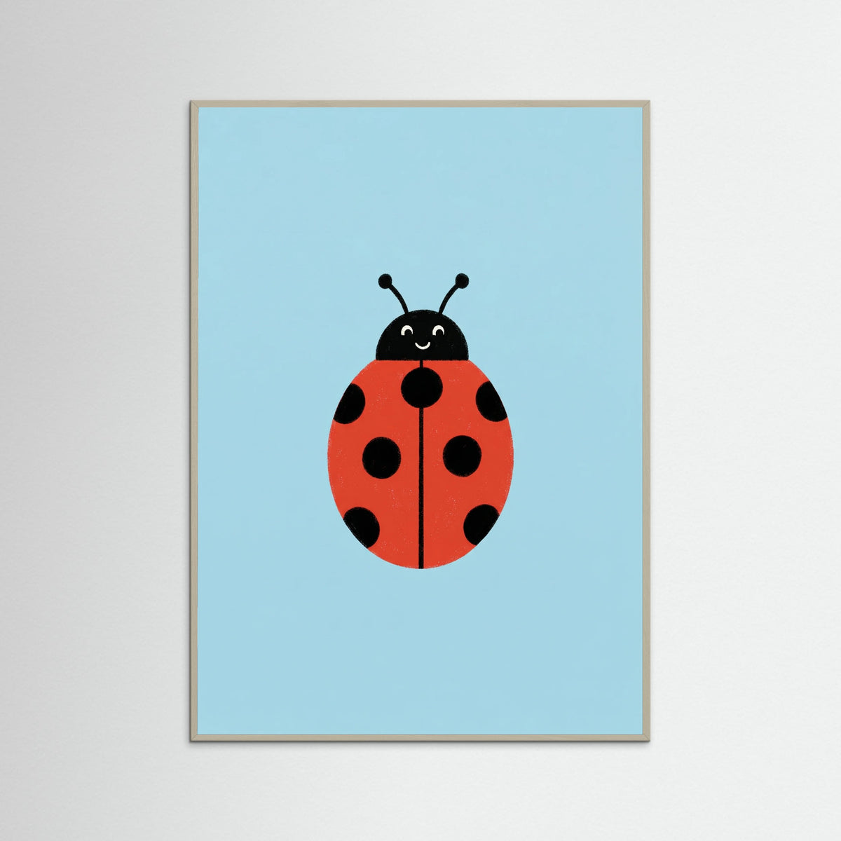 Grey Wood Happy Bee Art