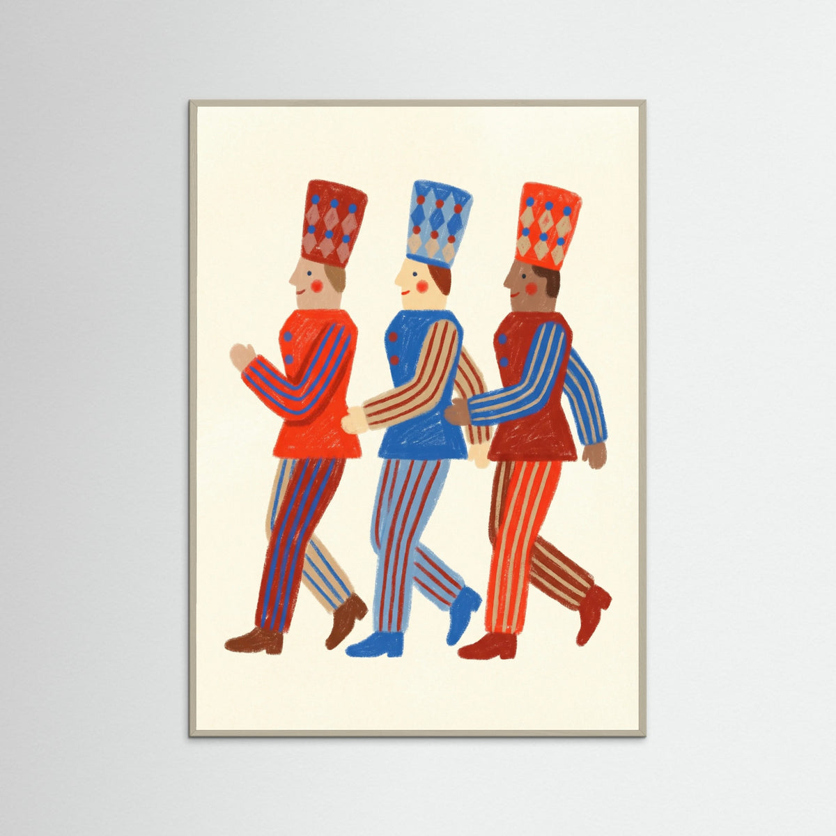Grey Wood Harlequin Dancers