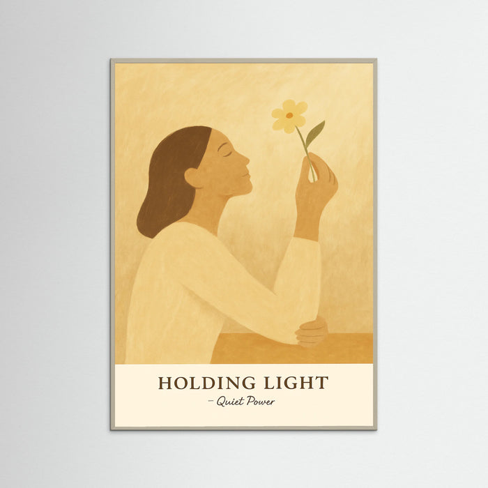 Grey Wood Holding light