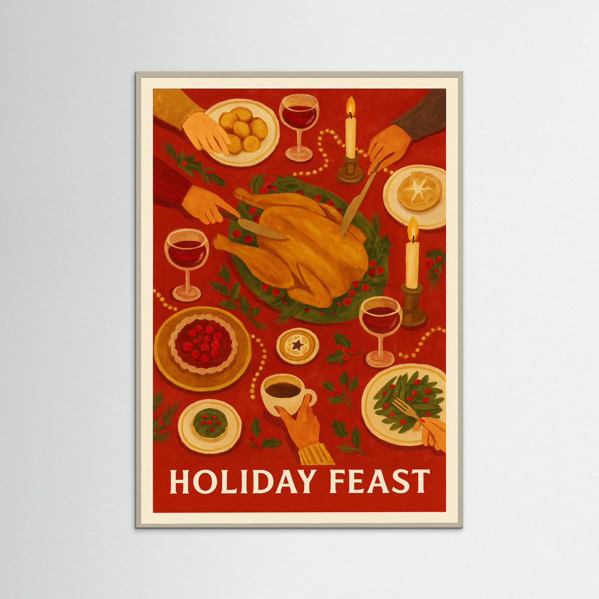 Grey Wood Holiday Feast