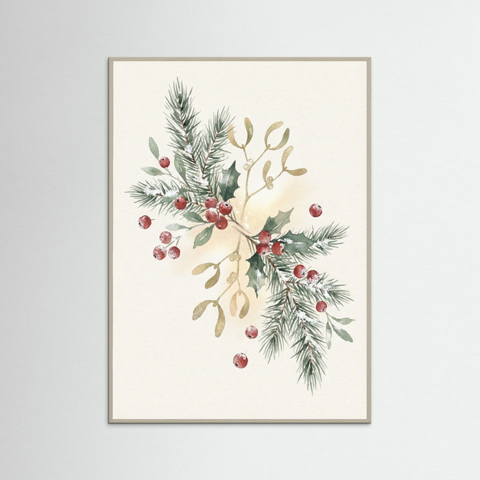 Grey Wood Holiday Harmony Wreath