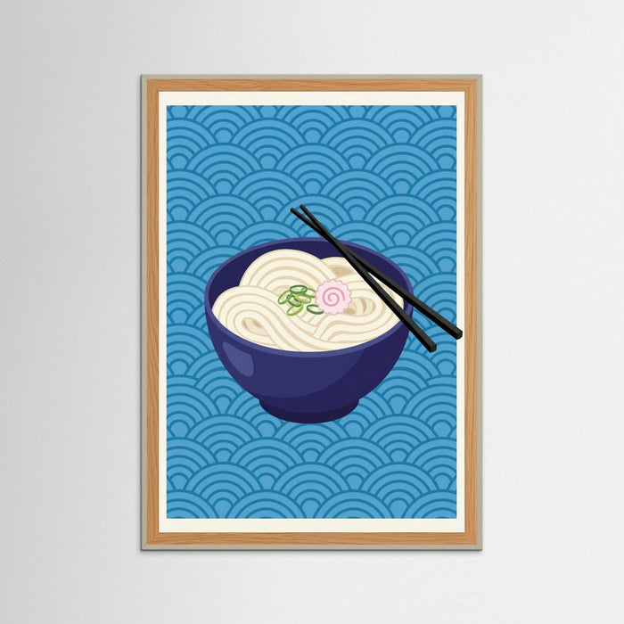 Grey Wood Iconic Ramen Poster