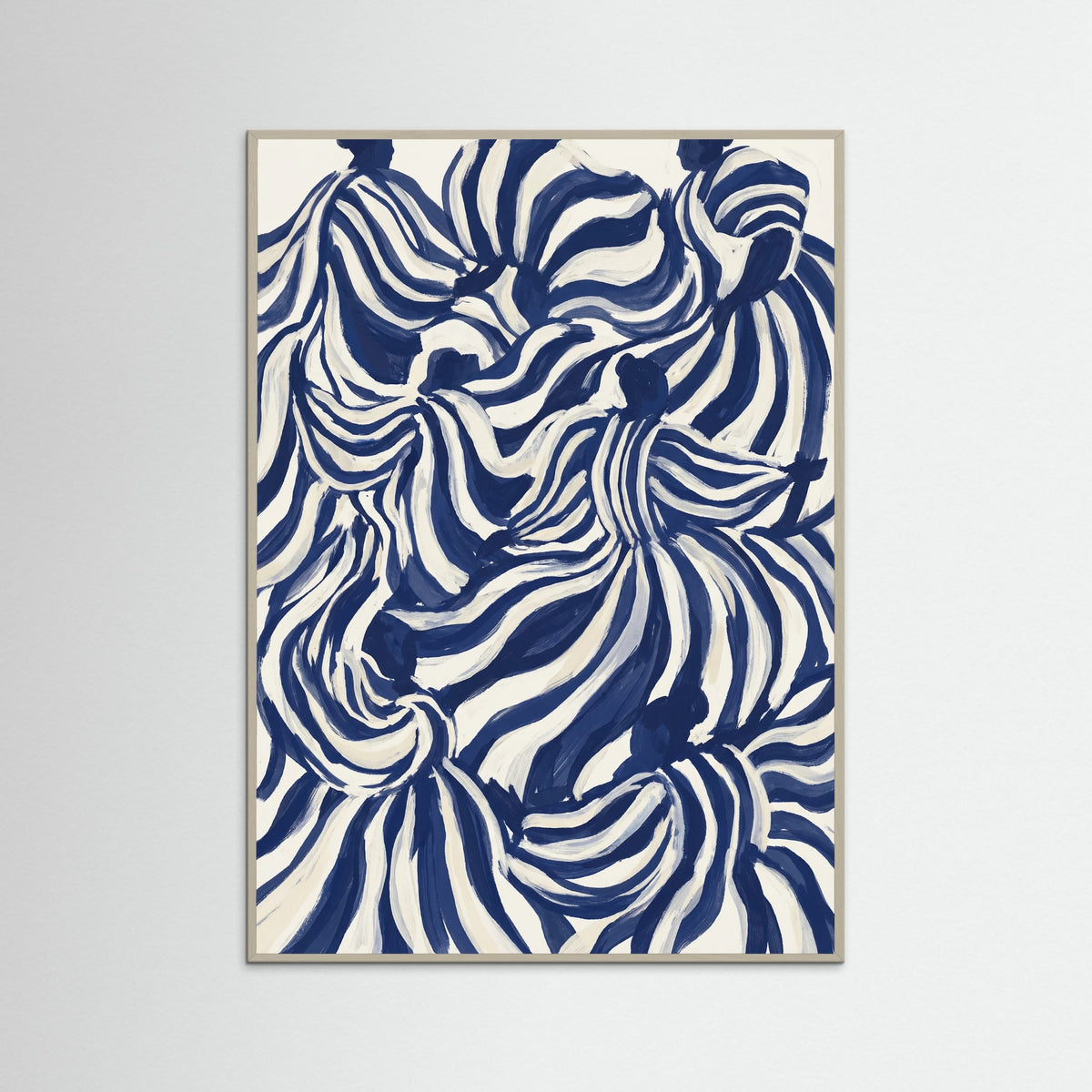 Grey Wood Indigo Flow