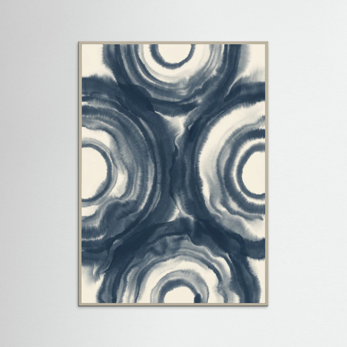 Grey Wood Indigo Lattice