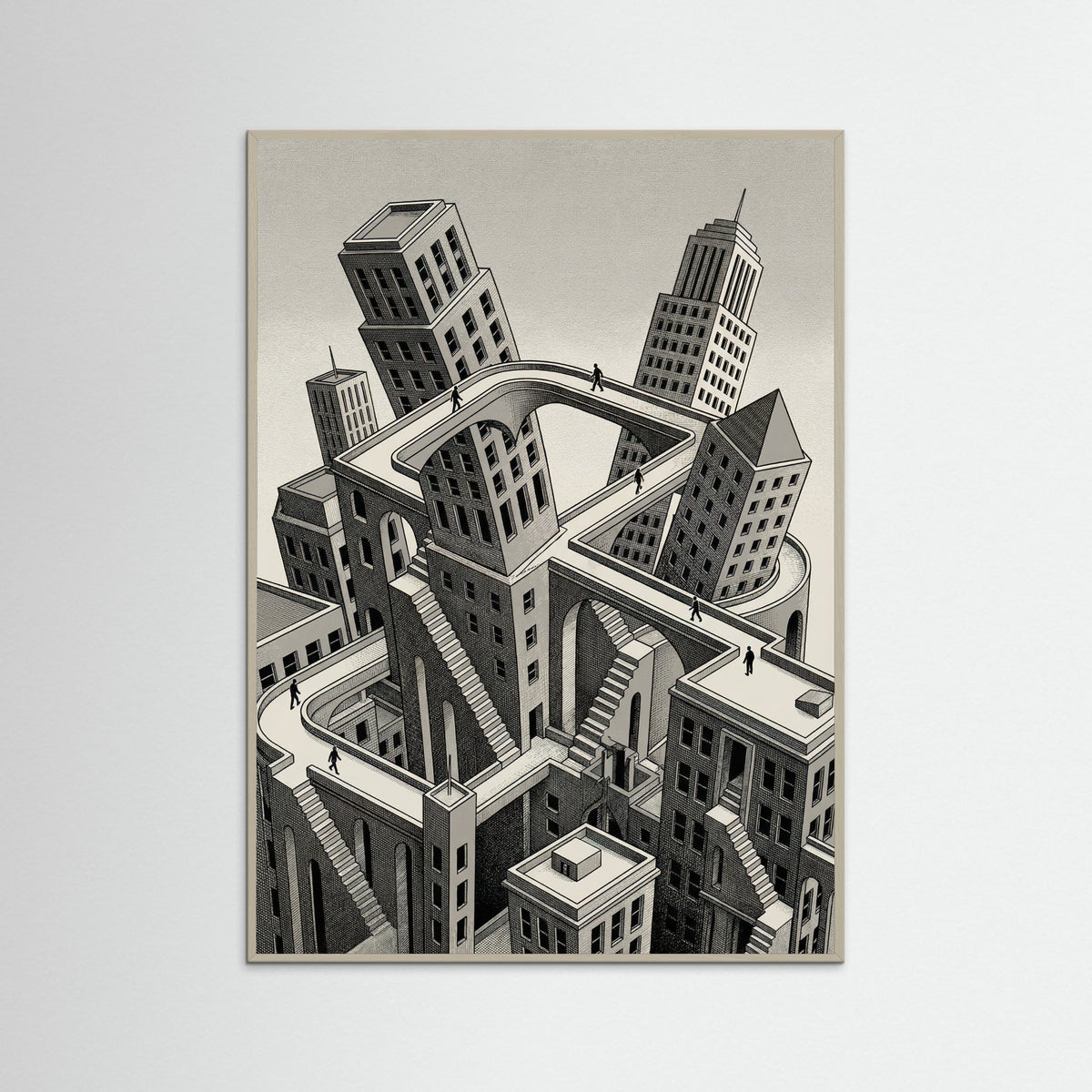 Grey Wood Infinite Perspectives