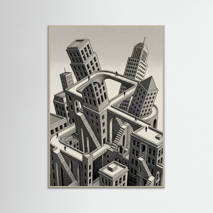 Grey Wood Infinite Perspectives