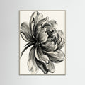 Grey Wood Ink Bouquet Black
