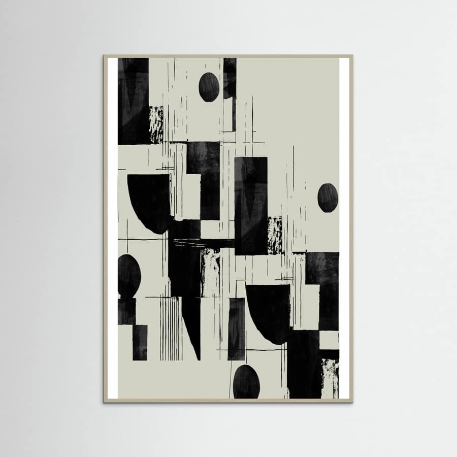 Grey Wood Interconnected 02 Poster