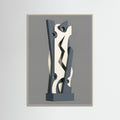 Grey Wood Interlocked Forms