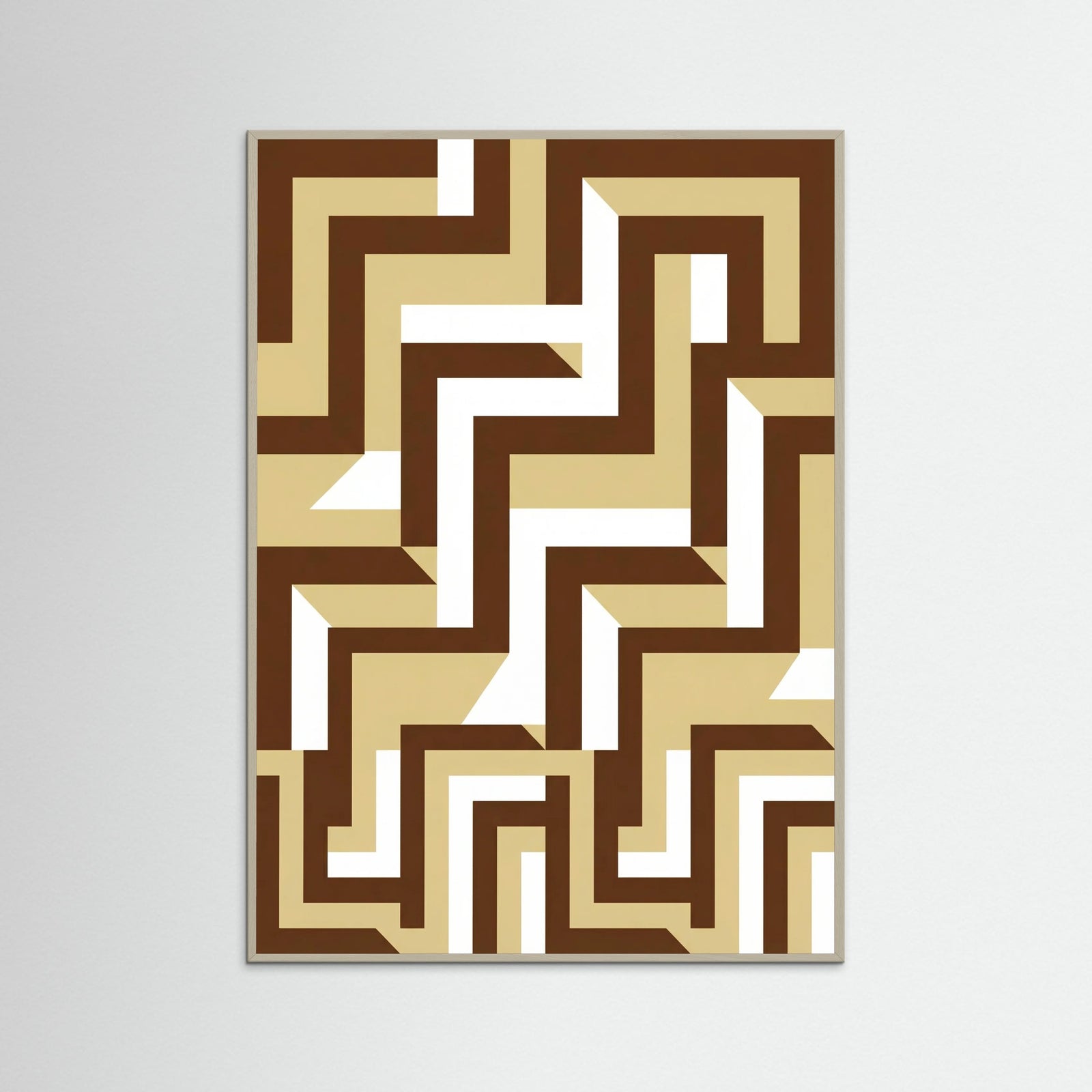 Grey Wood Interlocked Grid
