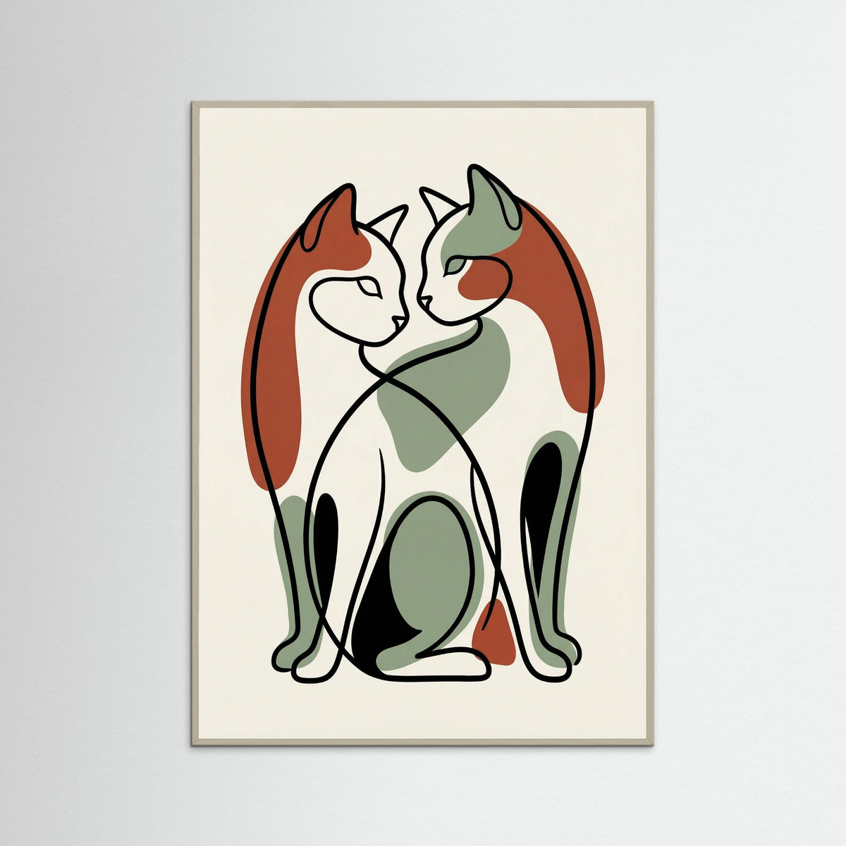 Grey Wood Intertwined Gaze