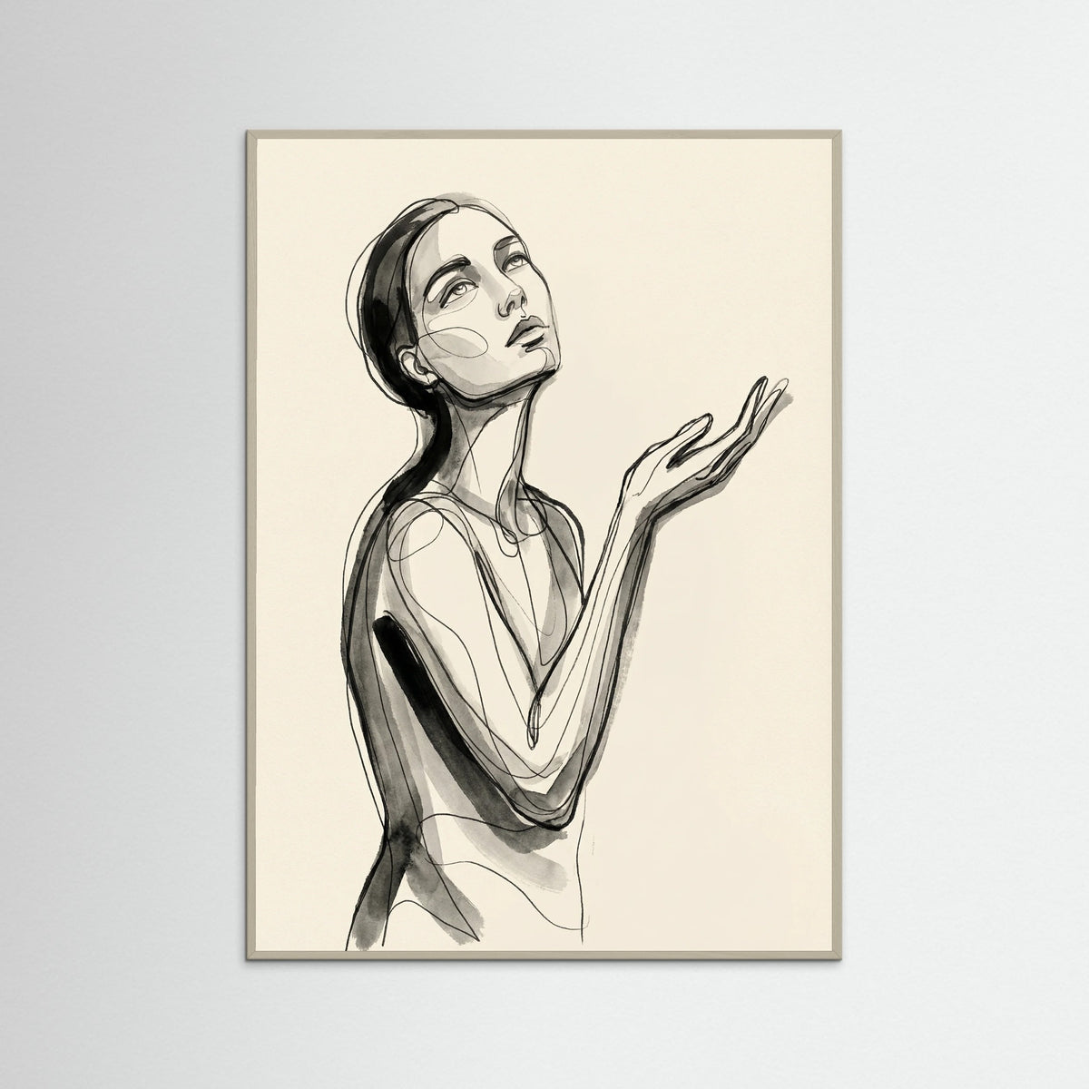 Grey Wood Intertwined Gazes