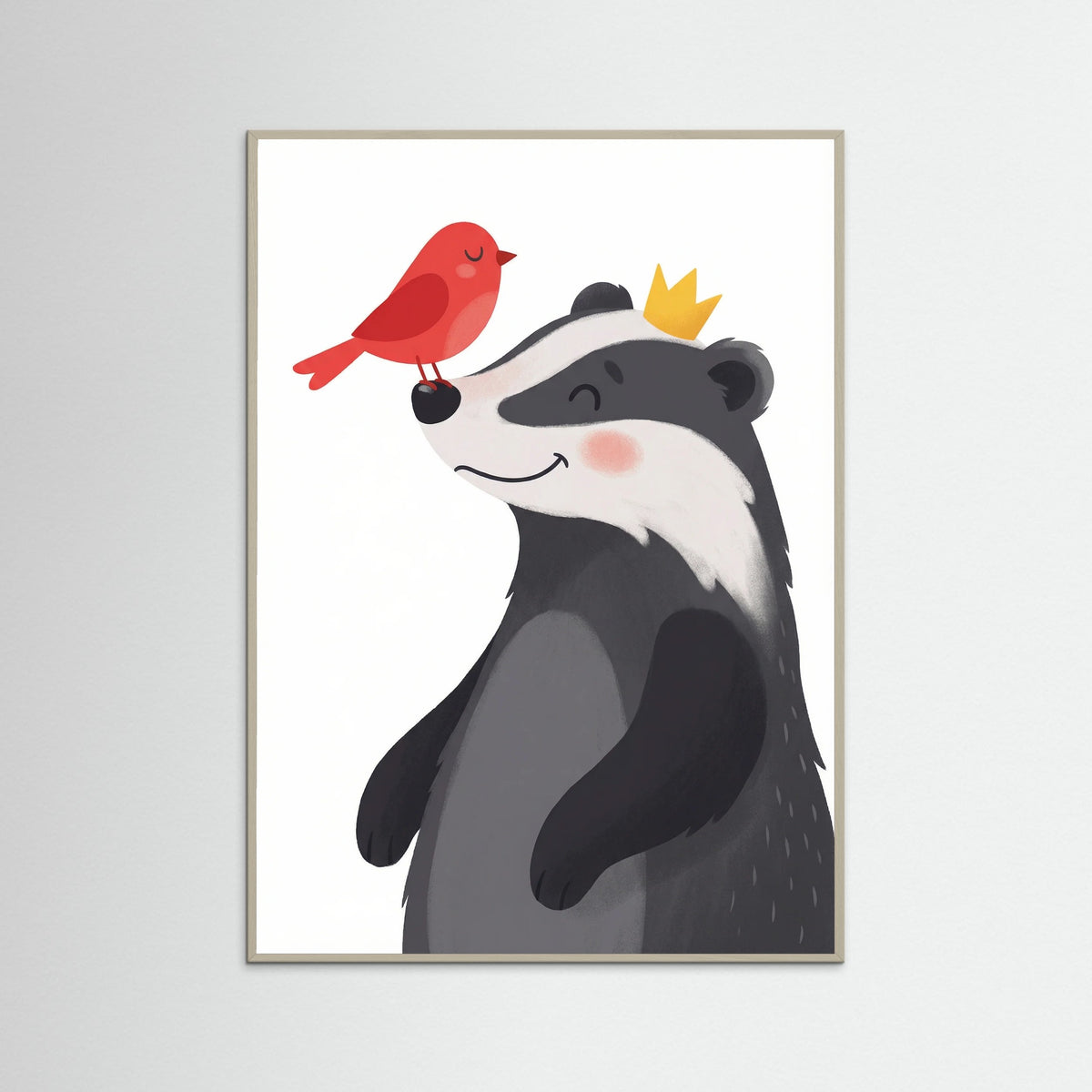 Grey Wood Joyful Balloon