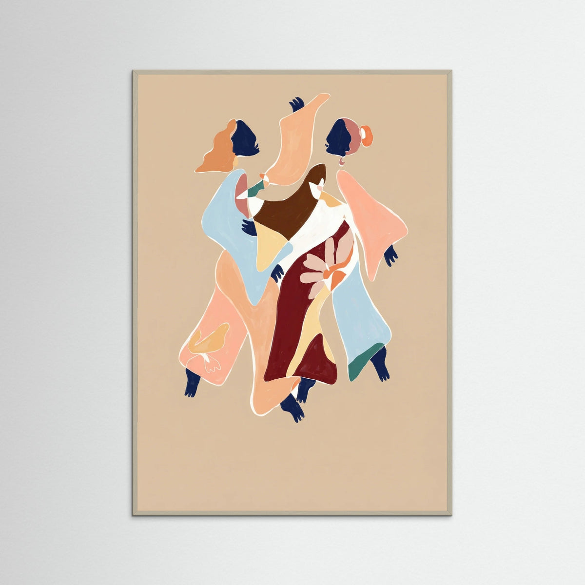 Grey Wood Joyful Embrace