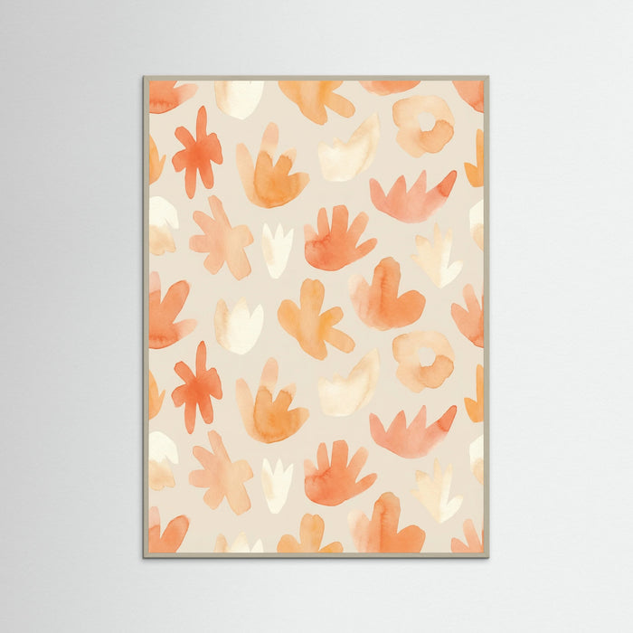 Grey Wood Joyful Floral Cuts