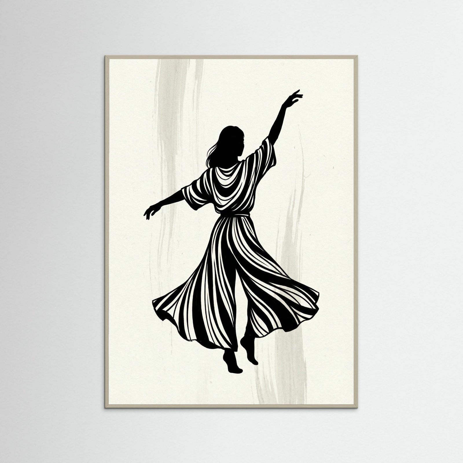 Grey Wood Joyful Leap