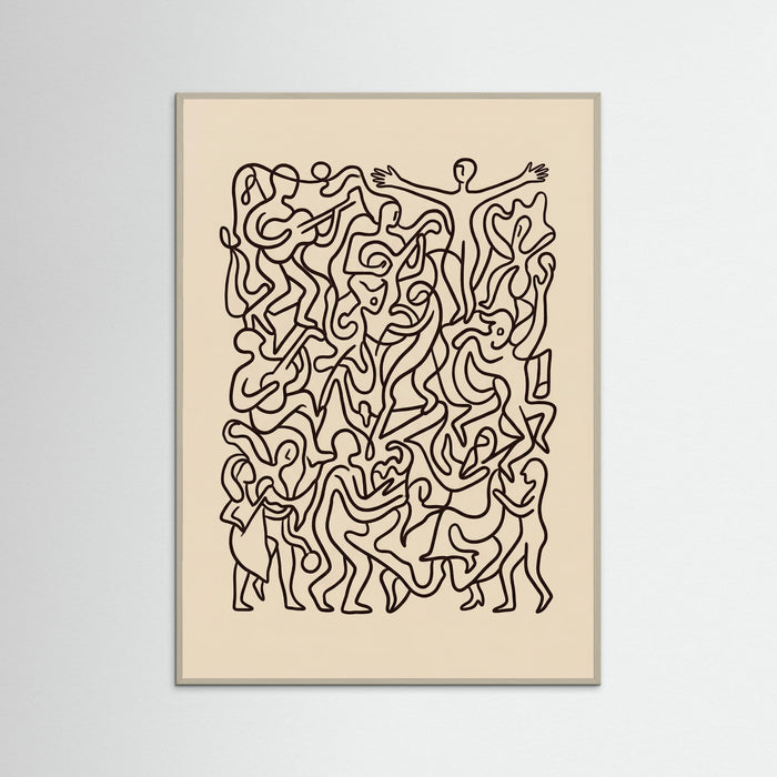 Grey Wood Joyful Lines