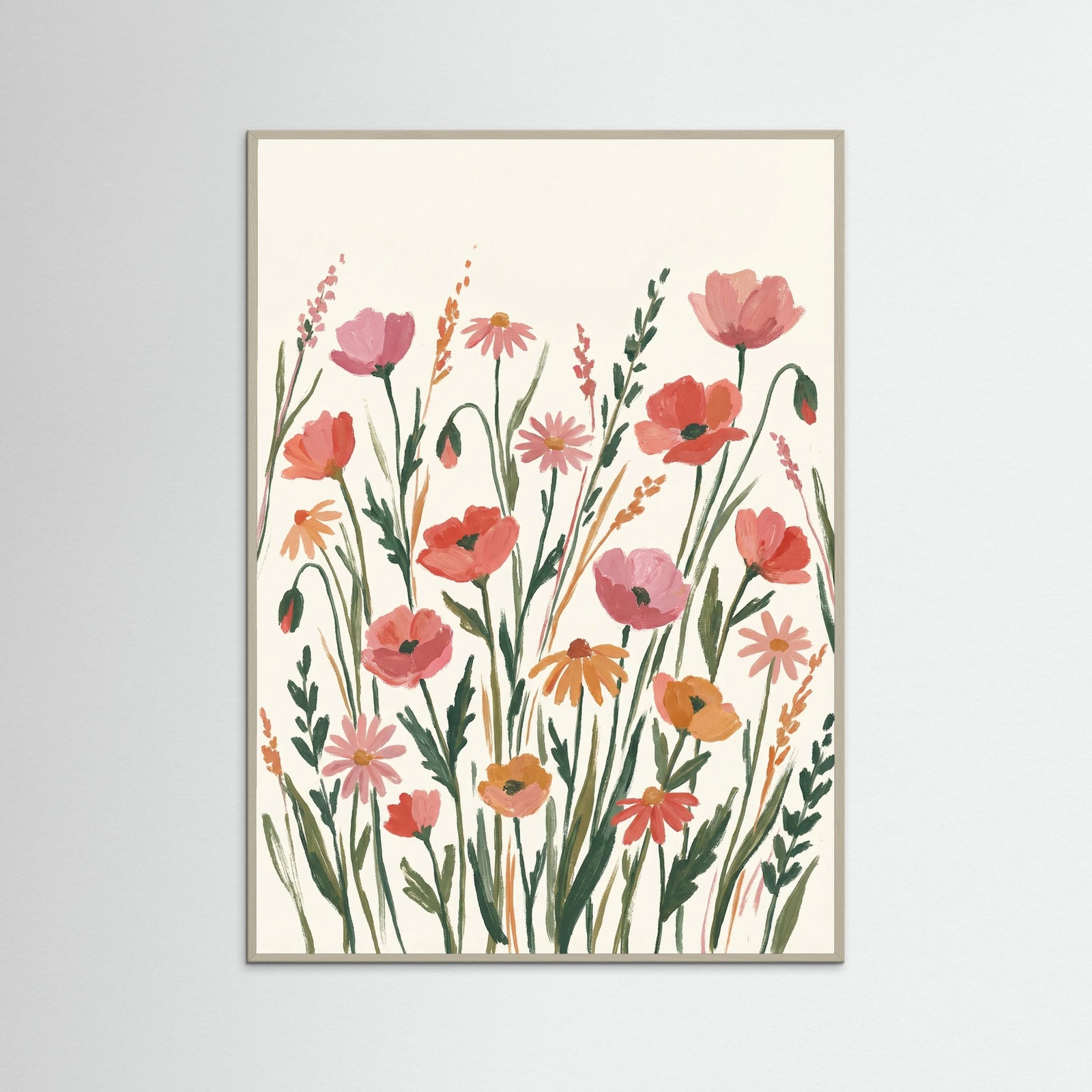 Grey Wood Joyful Spring Bouquet