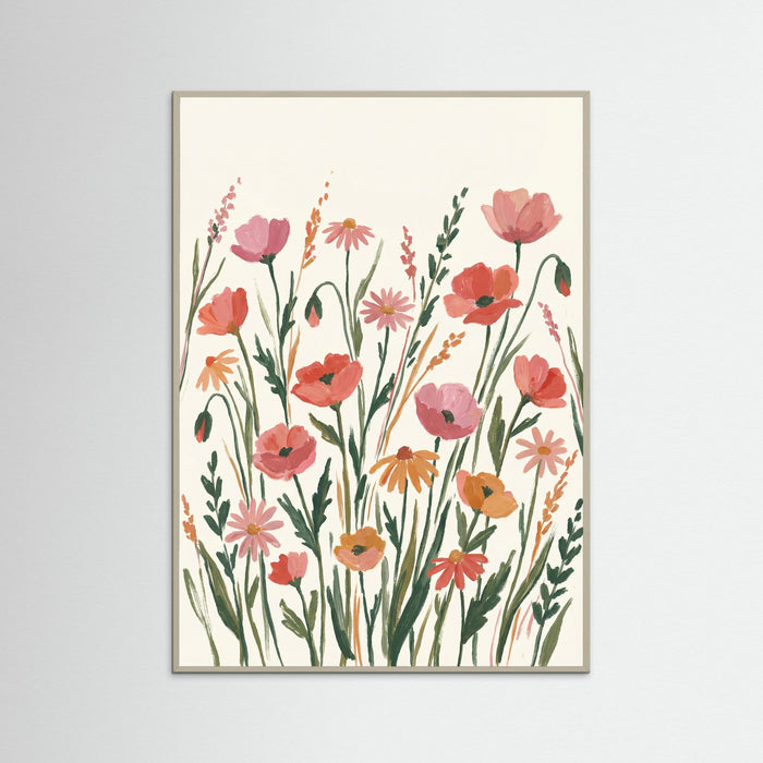 Grey Wood Joyful Spring Bouquet