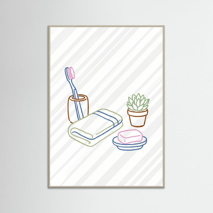 Grey Wood Kitchen Still Life