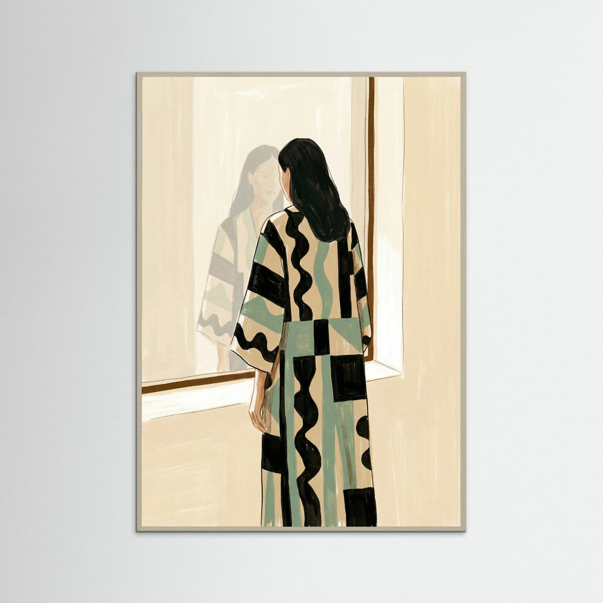 Grey Wood Leopard Lounge