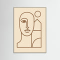 Grey Wood Line Portrait