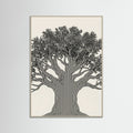 Grey Wood Linear Portrait