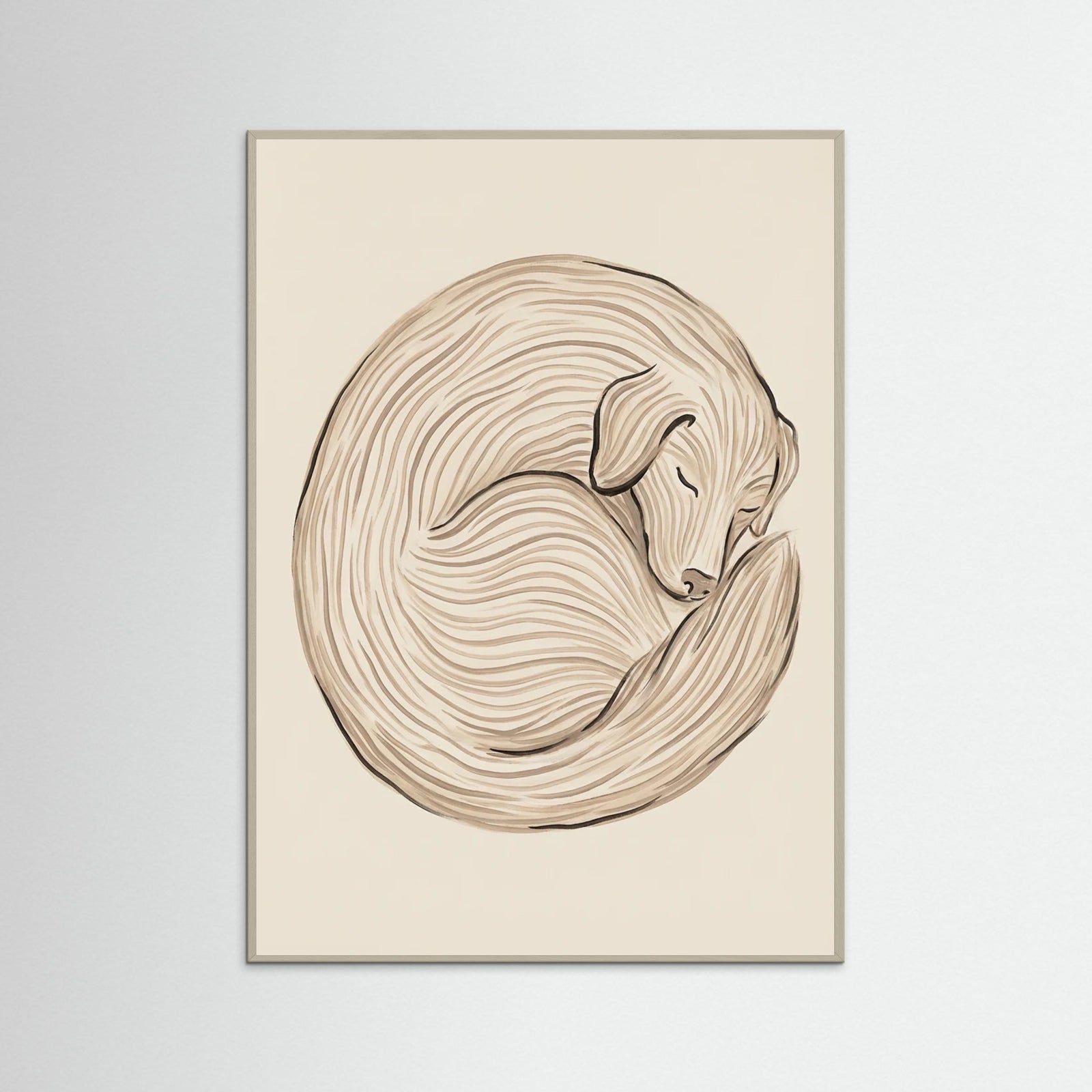 Grey Wood Linear Recline