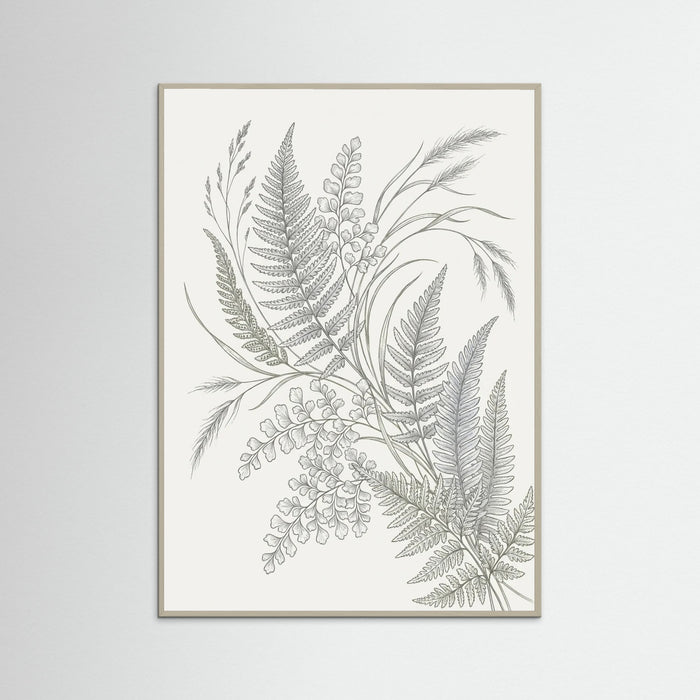 Grey Wood Lined Botanicals