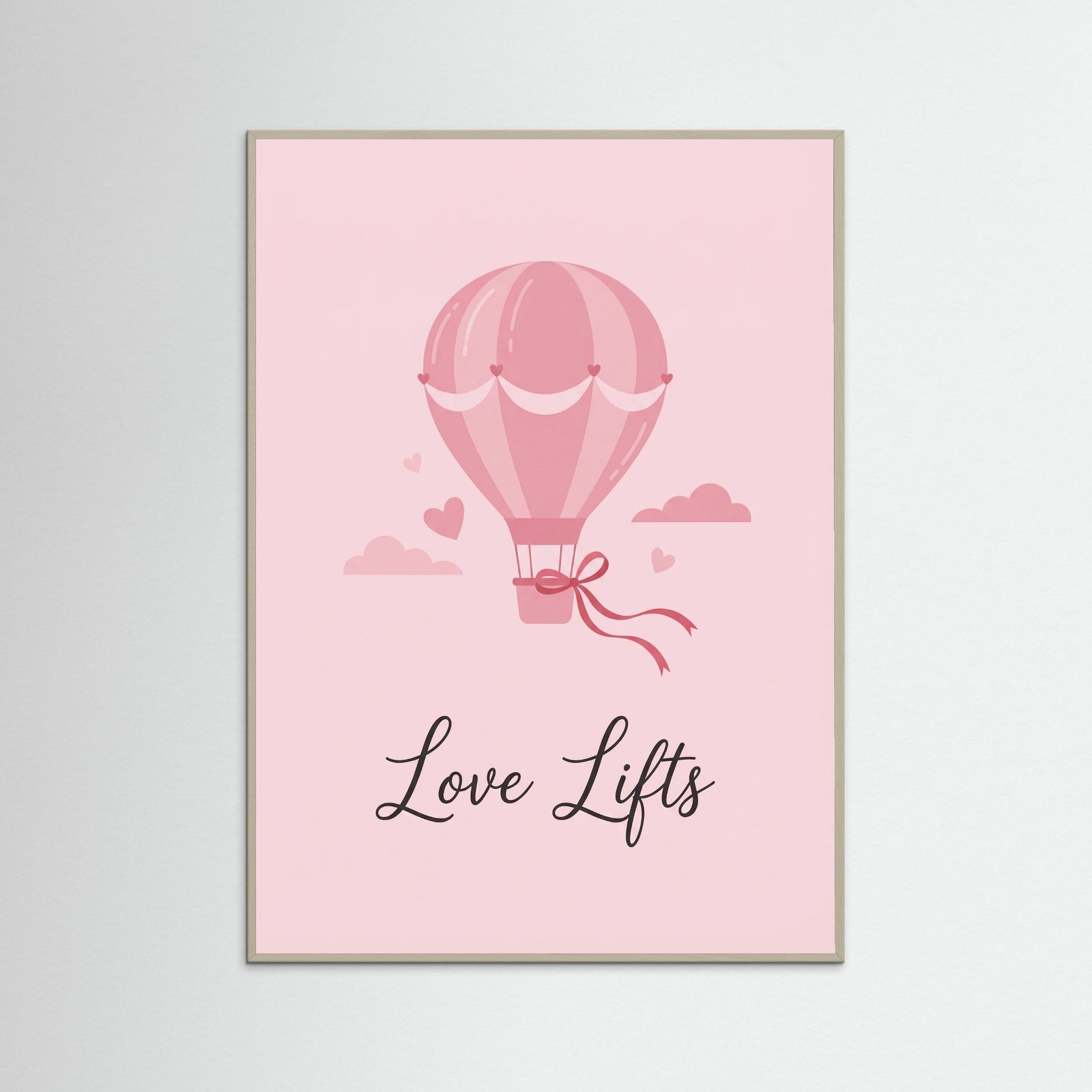 Grey Wood Love Ace Card