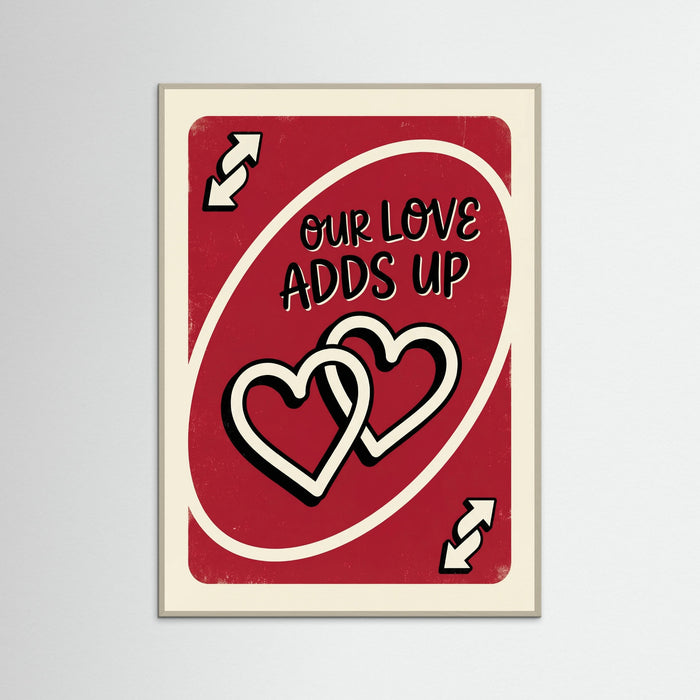 Grey Wood Love Reverse Card