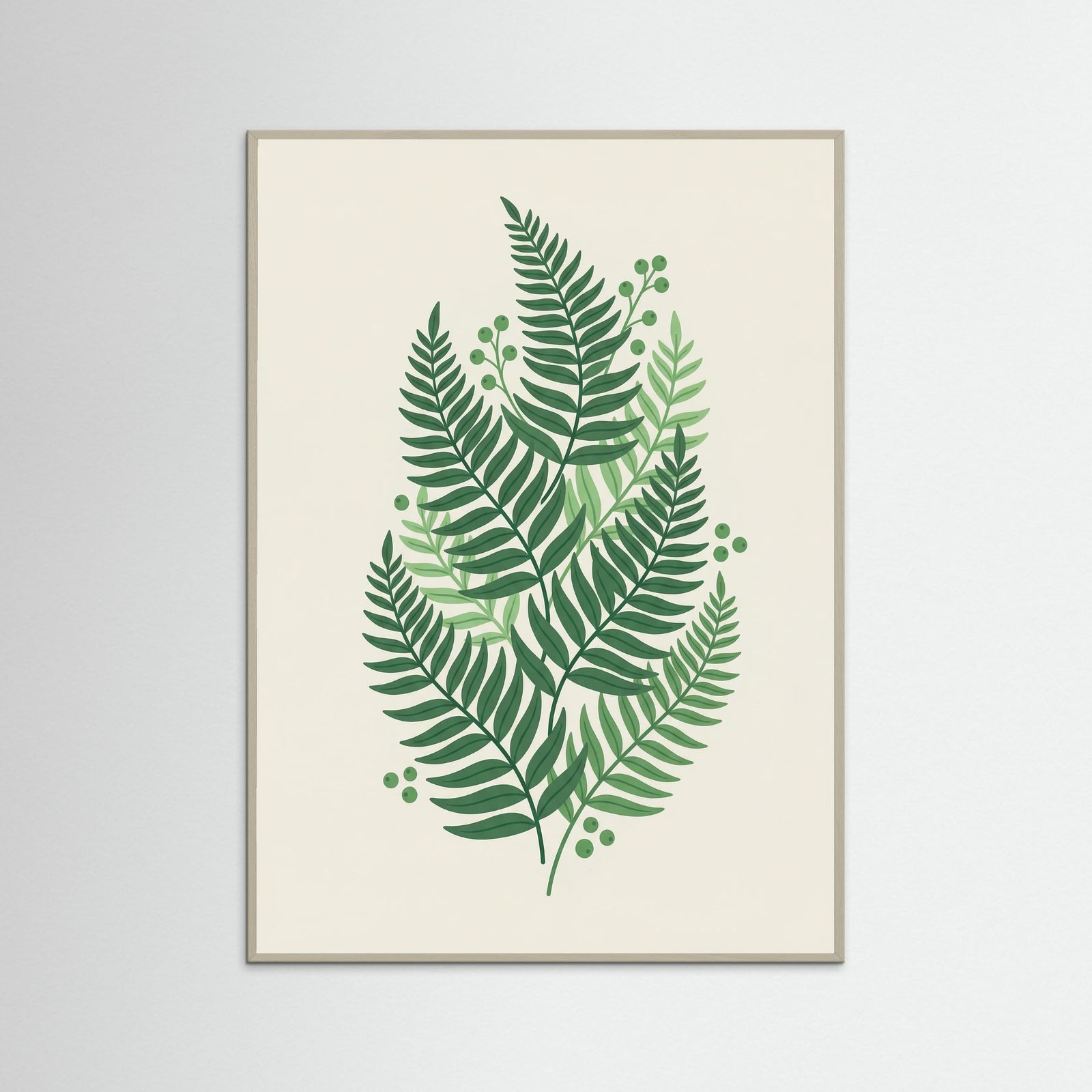 Grey Wood Lush Greenery