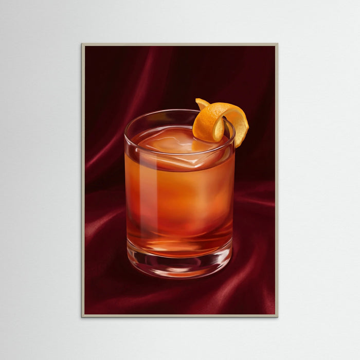 Grey Wood Manhattan Cocktail