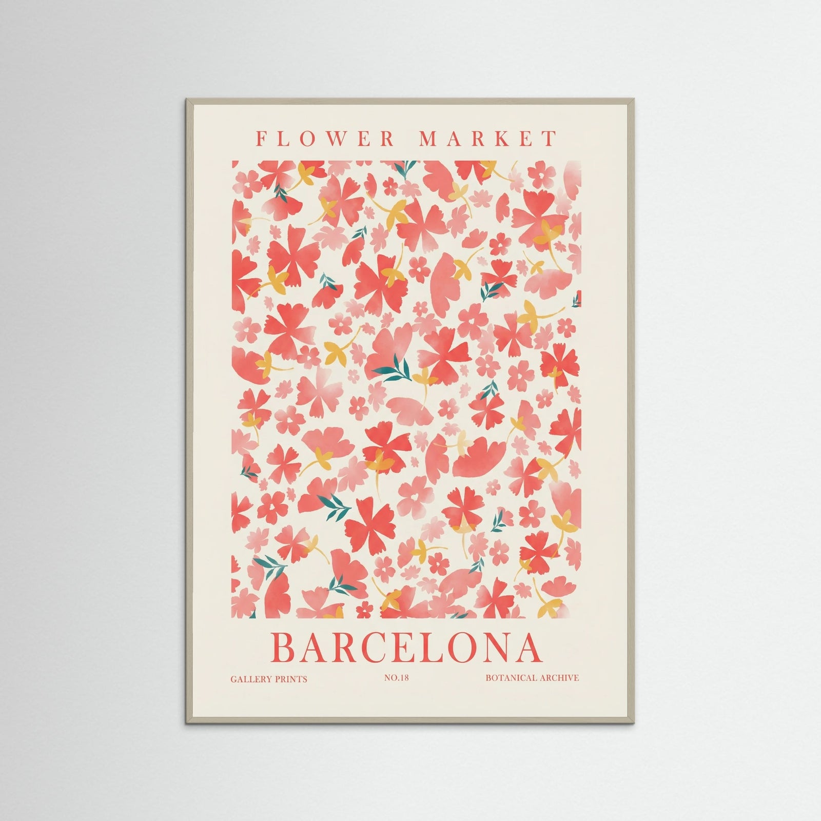 Grey Wood Market Blossom Barcelona