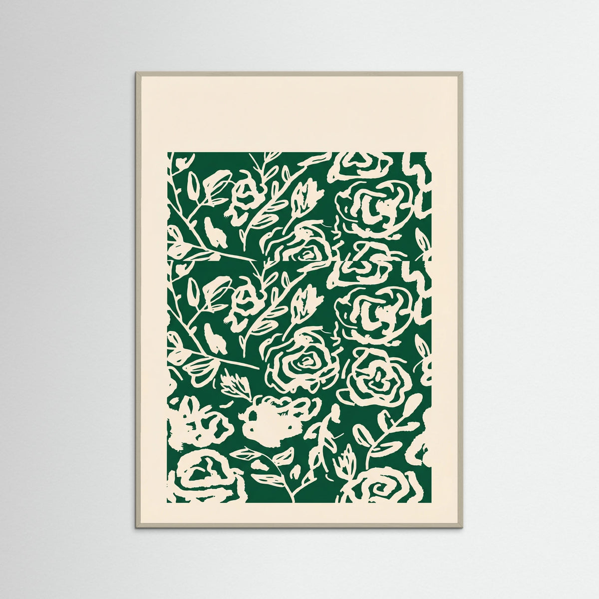 Grey Wood Matisse Floral Exhibit