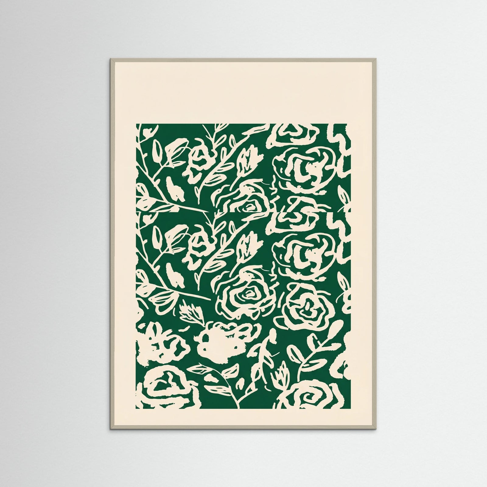 Grey Wood Matisse Floral Exhibit