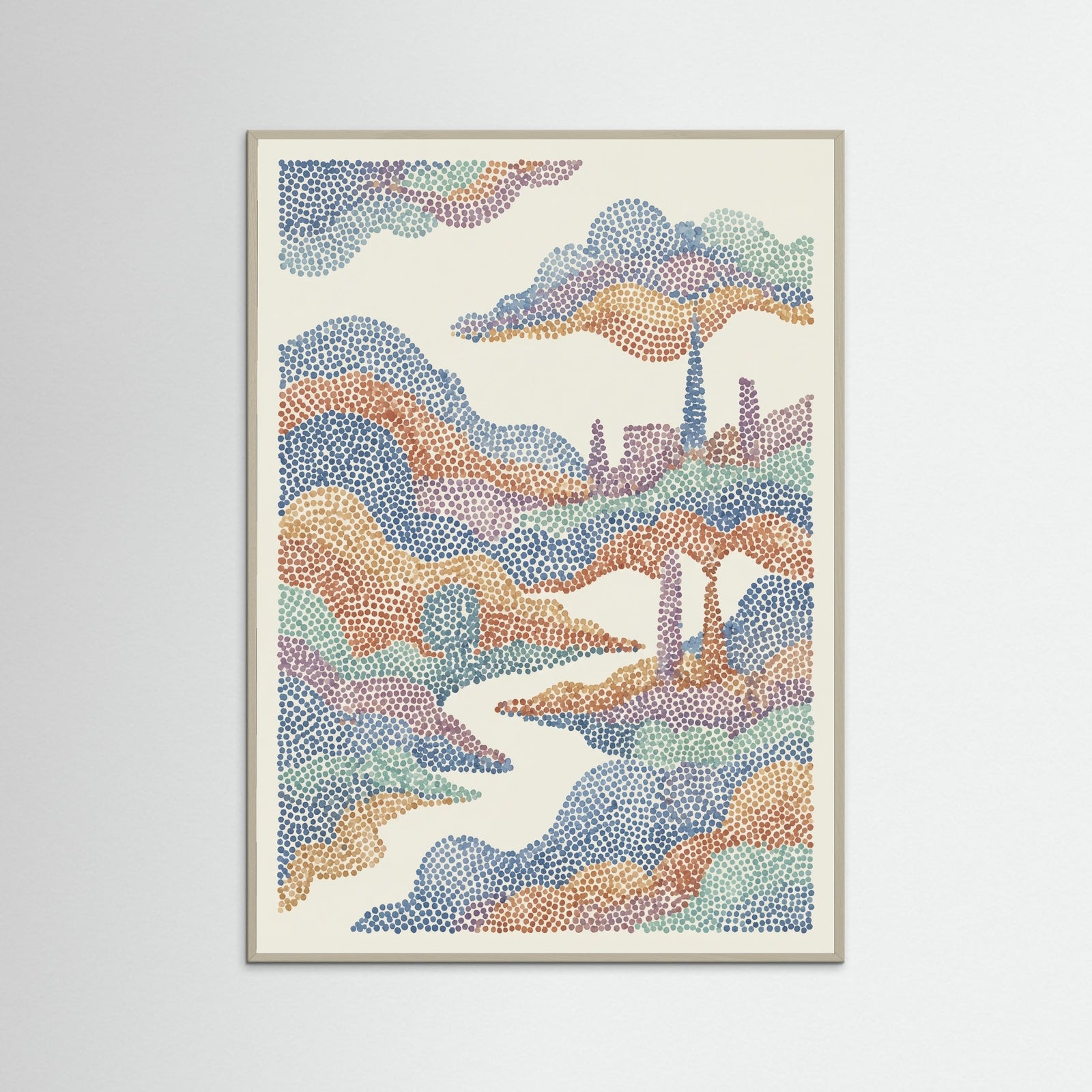 Grey Wood Meditative Abstraction