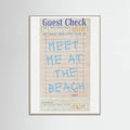 Plakat Meet Me At the Beach   Blue – plakat i druk artystyczny