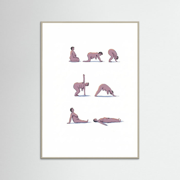 Grey Wood Mindful Movement Poses