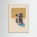 Minimal Penguin Stack Poster – poster och konsttryck