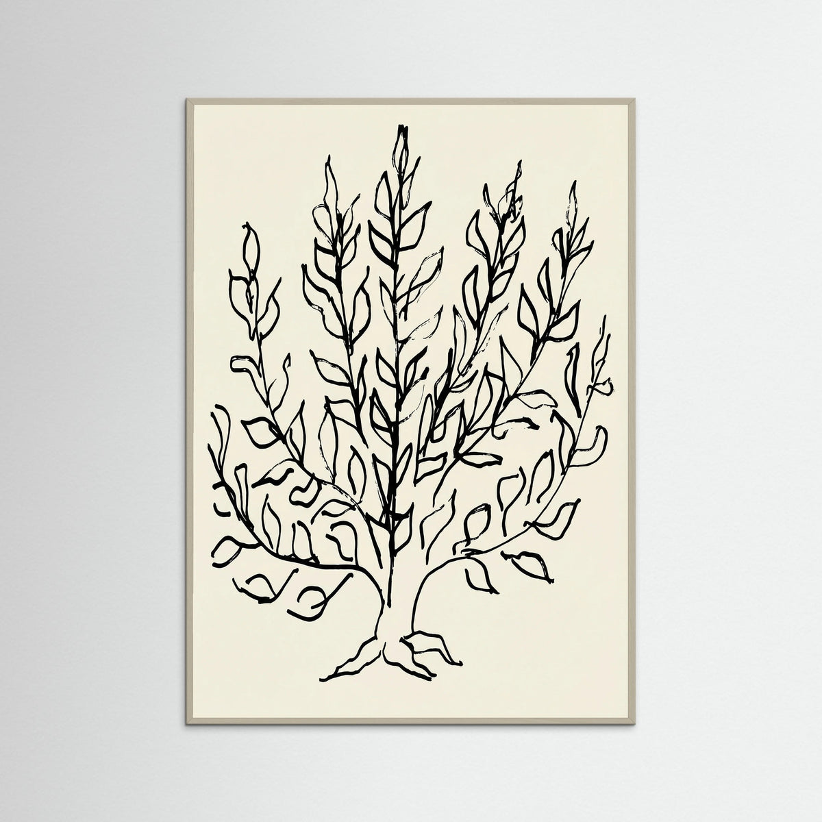 Grey Wood Minimalist Bush