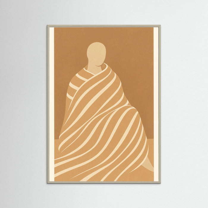 Grey Wood Minimalist Figures