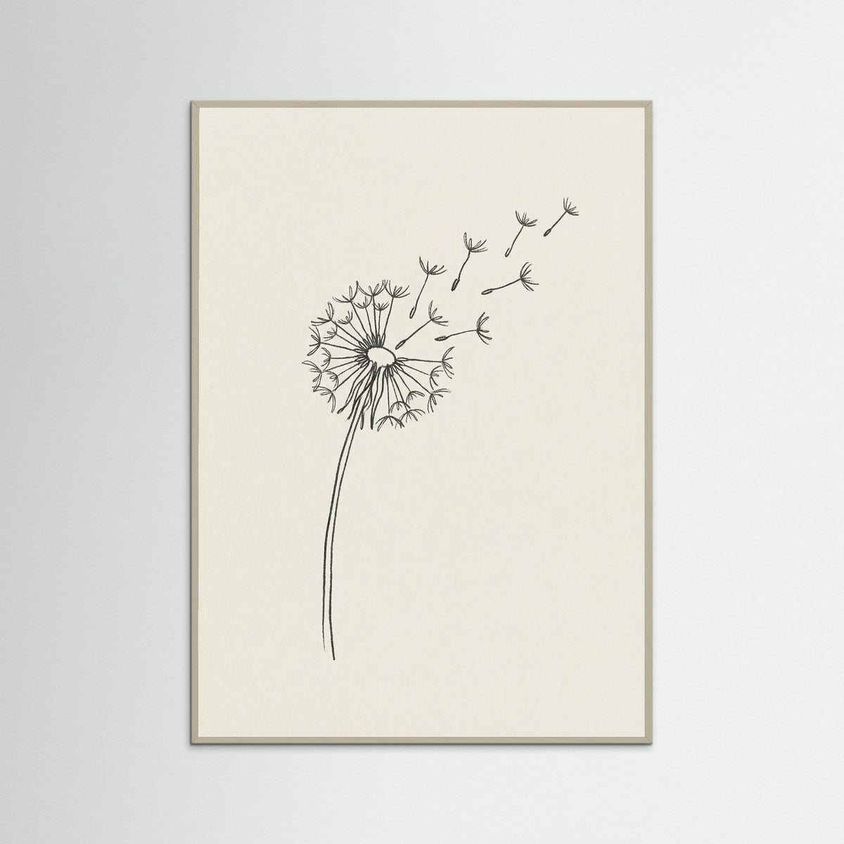 Grey Wood Minimalist Peace Dove