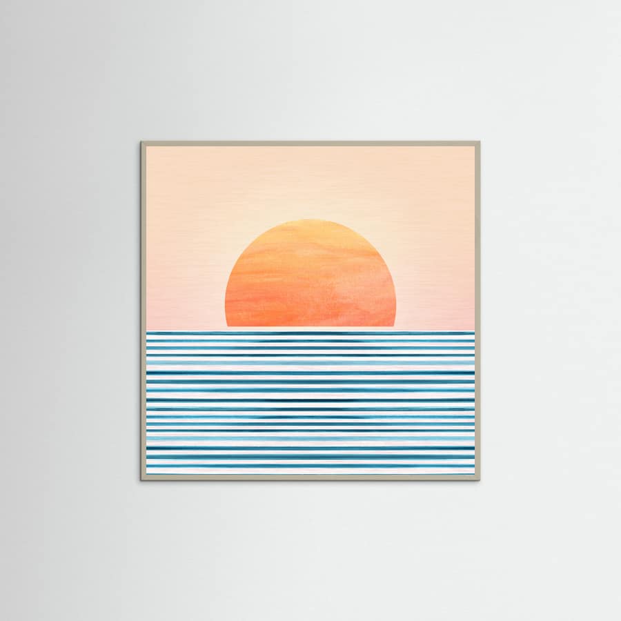 Minimalist Sunset 1 Poster – plakat og kunsttryk