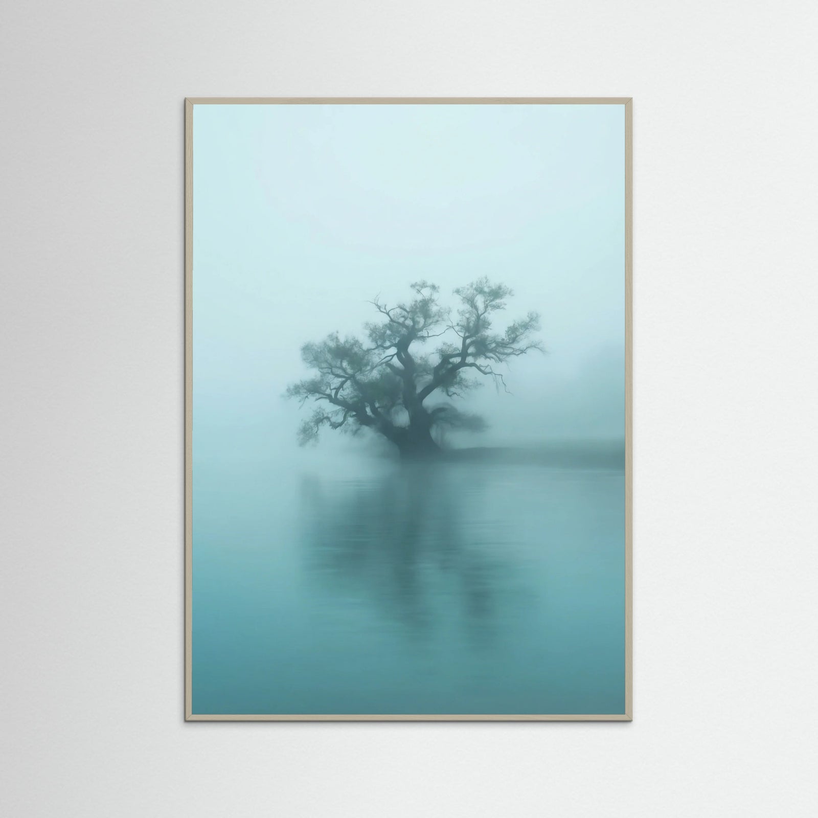 Grey Wood Misty Horizon