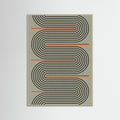 Grey Wood Modern Contemporary Balance No.1 Poster