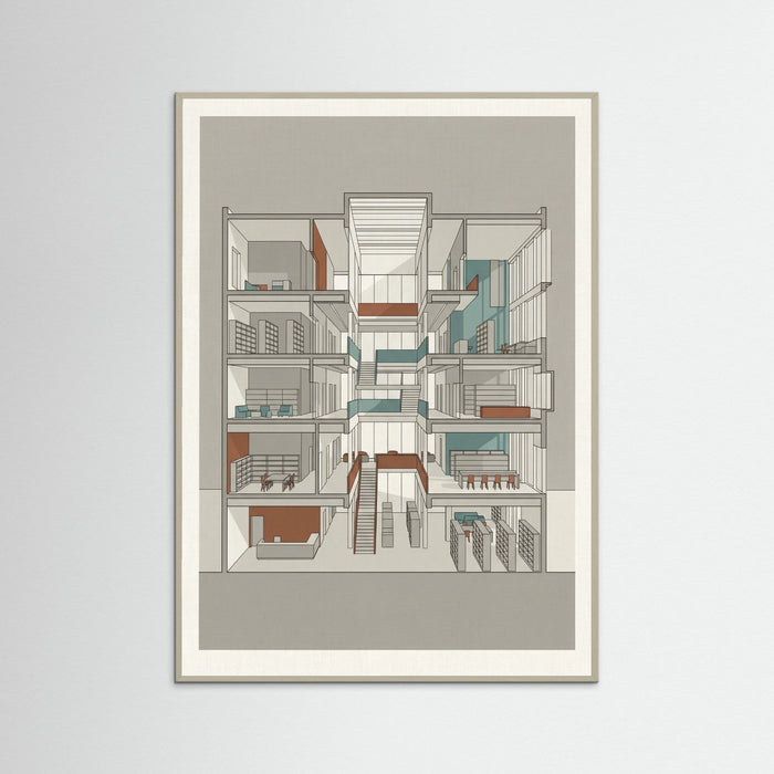 Grey Wood Modern Home Blueprint