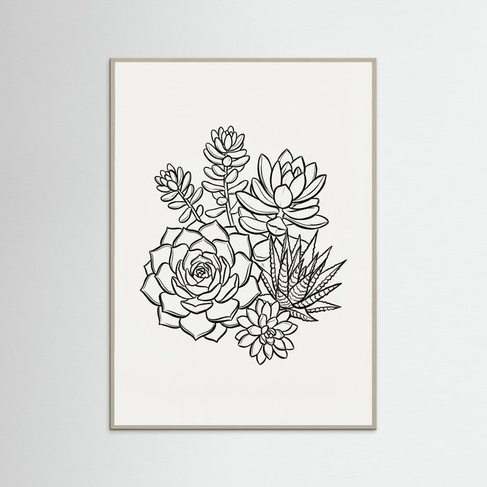 Grey Wood Monochromatic Bouquet