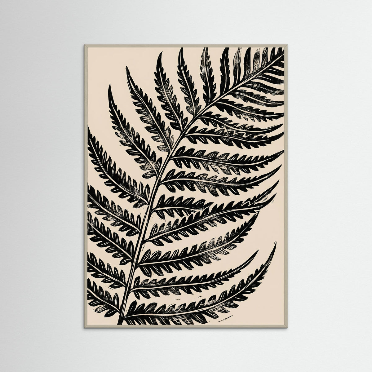 Grey Wood Monochrome Floral Elegance